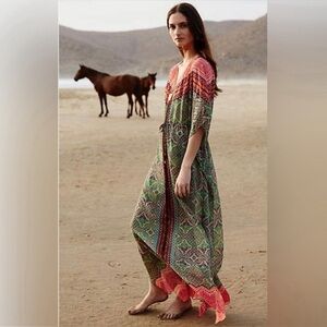 ANTHROPOLOGIE Vanessa Virginia CAFTAN, Size S